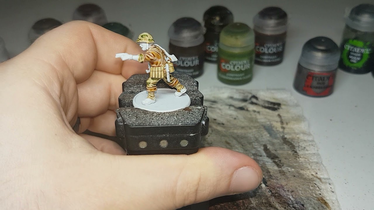How I paint my USMC in their camouflage uniforms using contrast paints