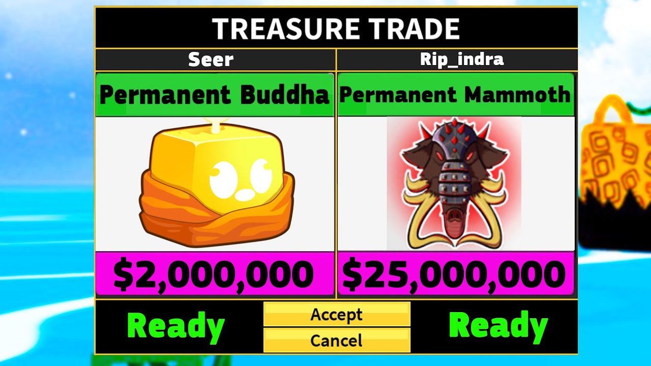 Trading PERMANENT BUDDHA For 24 Hours In Blox Fruits (Roblox) 