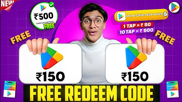 FREE REDEEM CODES INSTANT 🤩 | ₹150 REDEEM CODE FREE | HOW TO GET GOOGLE PLAY STORE REDEEM CODES FREE