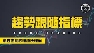 做交易還在憑感覺？用好這個免費指標，小白也能秒懂道氏理論！趨勢突破跟隨指標分享 | 老貓與指標