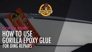 Do It Yourself ⚡️ Use gorilla epoxy for ding repairs during a trip