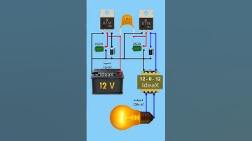 12V DC to 220V AC Inverter Circuit Using D718 #electronic #diy #ideax