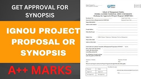 HOW TO MAKE IGNOU PROJECT PROPOSAL OR SYNOPSIS#synopsis#ignouproject#projectproposal#ignouassignment