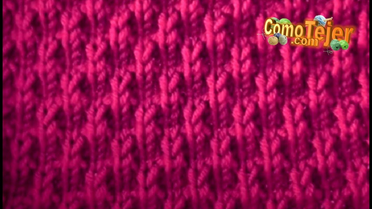 Cómo Tejer Punto Europeo en 2 agujas/palitos (867)