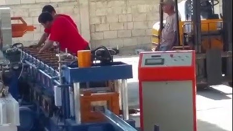 Automatic C purlin machine working video