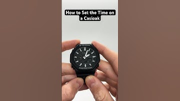 How to set the Time on a Casioak - Casio G-Shock GA-2100 Time Setting