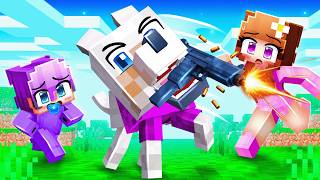 I Became a BABY DOG, with a GUN in Minecraft!