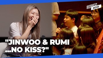 K-pop Demon Hunters creator Maggie Kang meets young Korean fans