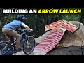 Building a Wooden MTB Jump shaped like a Big Arrow! // Subscriber Trail pt. 7