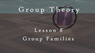 Lesson 8 - Group Families (Abstract Algebra)