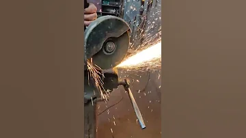 أغرب صاروخ قطع حديد مذهل 