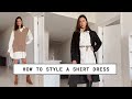 5 Outfits, 1 Shirt Dress | Different Ways To Wear A Shirt Dress
