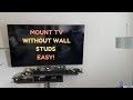 How to mount TV on wall | NO STUDS