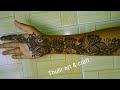 Arabic mehndi design for front hand