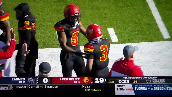 Ferris State's Jefferson 19 yard TD run vs. Colora...