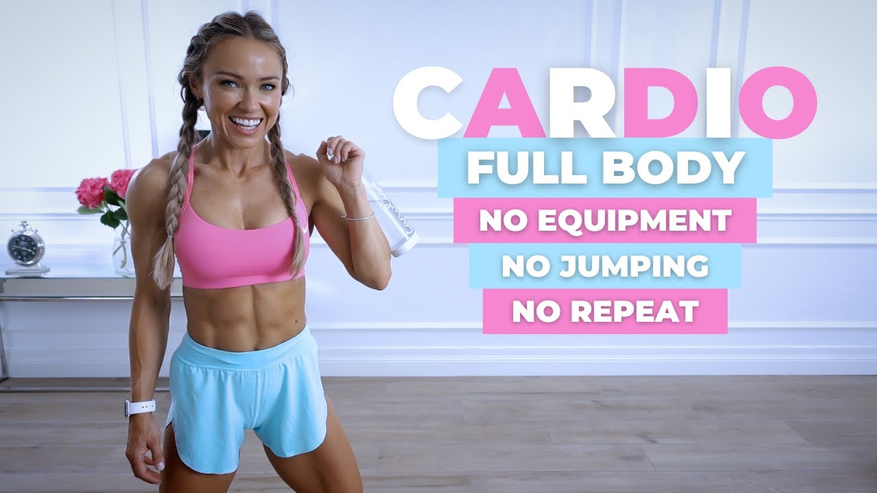 CHILLED CARDIO WORKOUT | No Equipment, No Repeat, No Jumping
