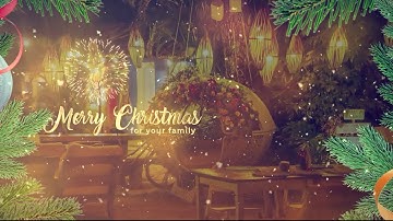 Christmas Tree Slideshow Video - After Effects Template