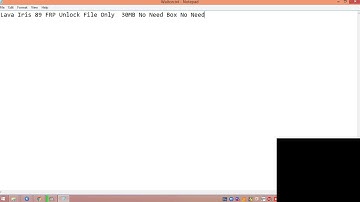 Lava iris 89 Frp Unlock Solution In Tools 30MB Only