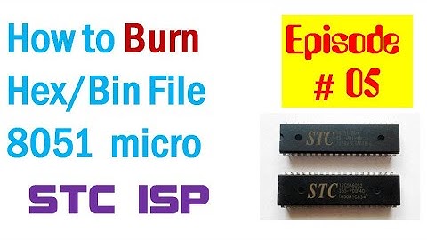 MCU Programming #05 | How to Burn Download a Hex - Bin file into the 8051 STC90C516RD+ Flash ROM