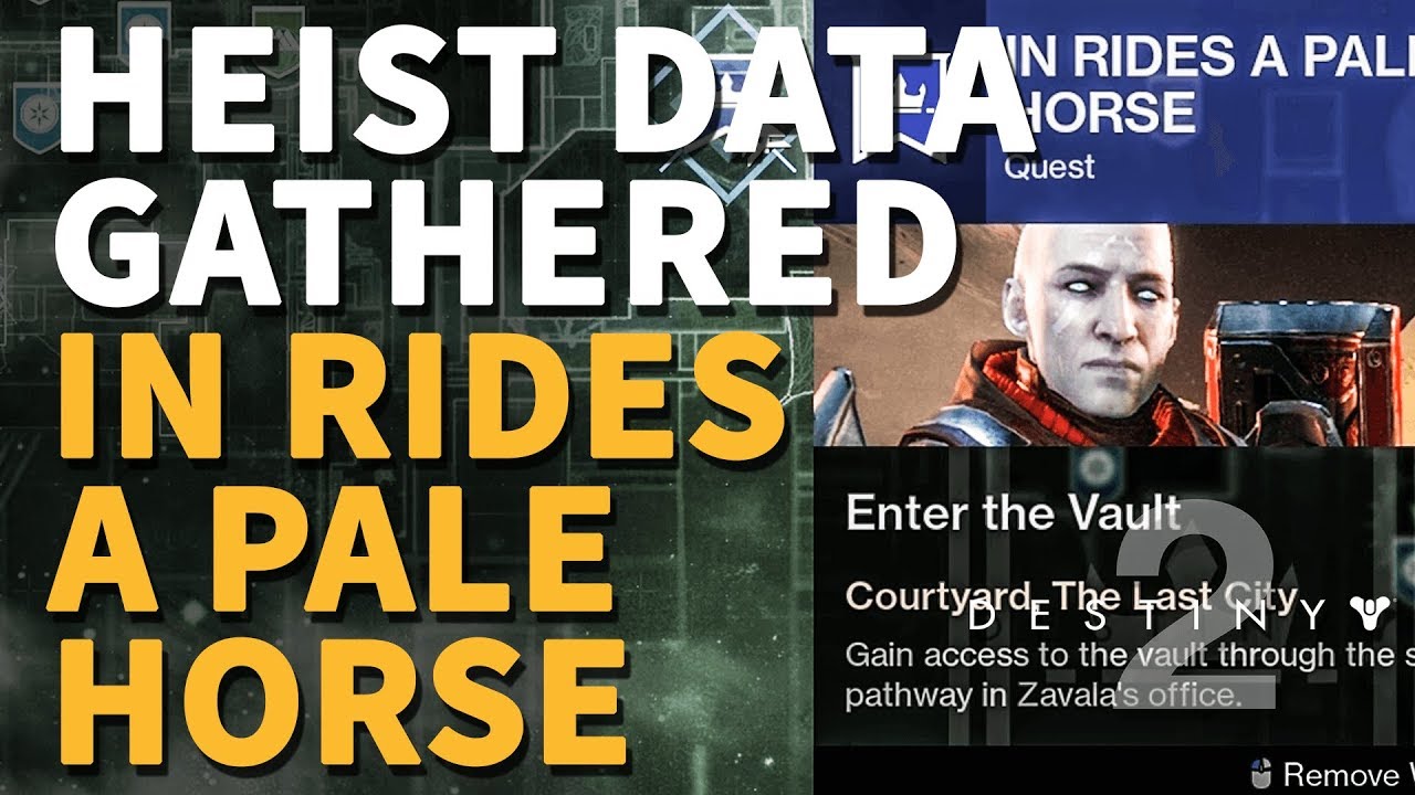 Heist data gathered In Rides a Pale Horse Destiny 2 (Defeat Psions)