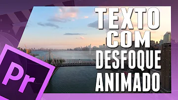 Como desfocar letras?