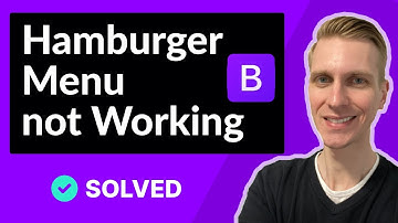 Bootstrap 5 Hamburger Menu not Working (SOLVED)