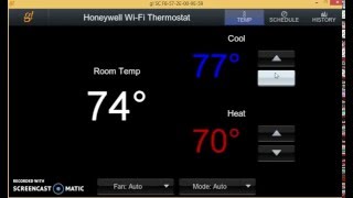 Elan G! Integration of Honeywell Thermostats screenshot 5