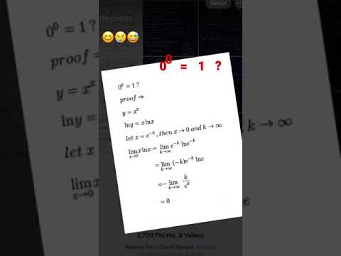 0^0 = 1