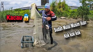 Jala Di Muara Dapat Banyak Ikan Kuk Kuk / Bundet Net Fishing