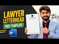 Lawyer Letterhead in MS Word | Free Template Download 2026