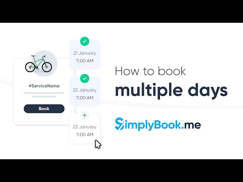 How to book multiple days