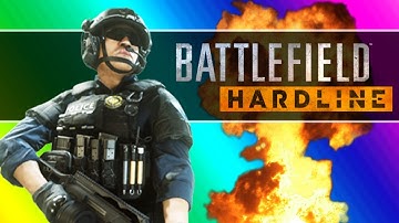 Battlefield Hardline Beta Funny Moments - Following Fun, Motorcycle Friends, Climbing Up The Crane!