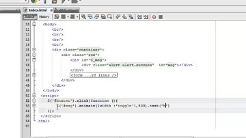 JQuery animation : 6- slide left