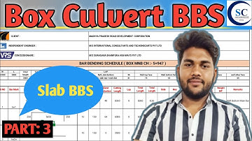 BBS कैसे बनाते हैं? How To Make Bar Bending Schedule | Box Culvert BBS | Highway Bridge | Slab BBS.