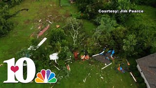 Strong storms damage Roane County houses