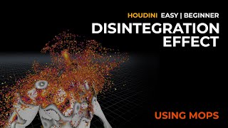 Houdini Disintegration Tutorial - Using MOPS (EASY)