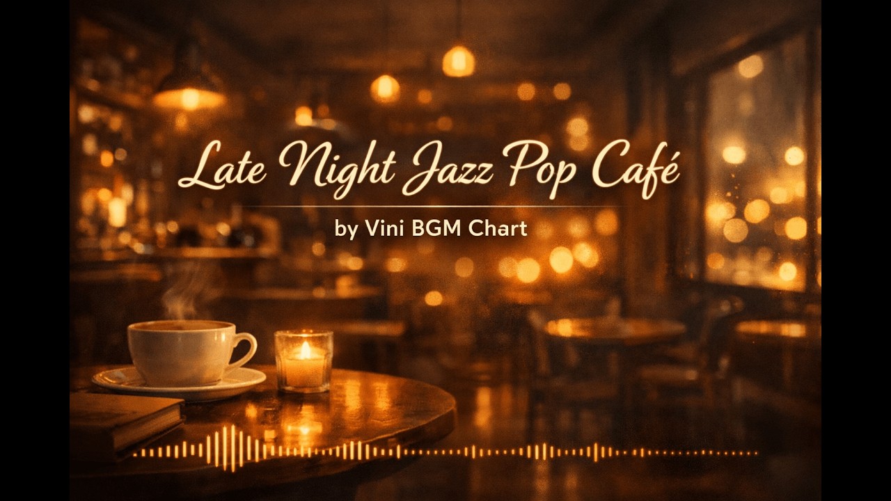 Late Night Jazz Pop Café ☕ Soft & Cozy Background Music for Relaxing Evenings