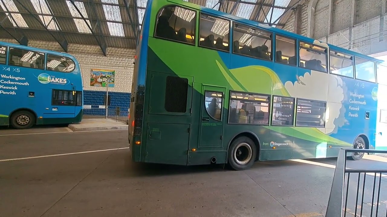 WORKINGTON BUS STATION PLENTY OF LAKES LIVERIED STAGECOACH & RECENT ACQUISITIONS FROM THE NORTH EAST