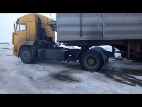 Камаз 5460# 40т#масса#Подъем#Т-150.#Лед#Сцепка.