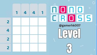 Nonocross Level 3 Walkthrough Solution 