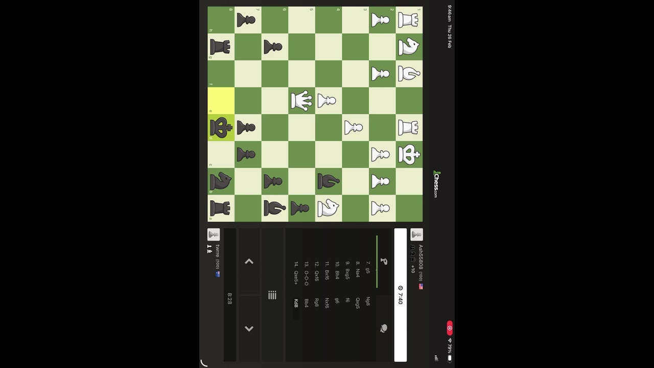 I played chess but it glitched 