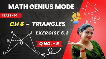 Exercise 6.2 Q9: Solution | Chapter 6 Triangles | Class 10 Maths | NCERT