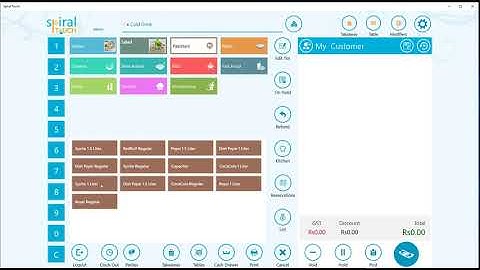 Spiral POS - Take Away Sales Process - Restaurant POS