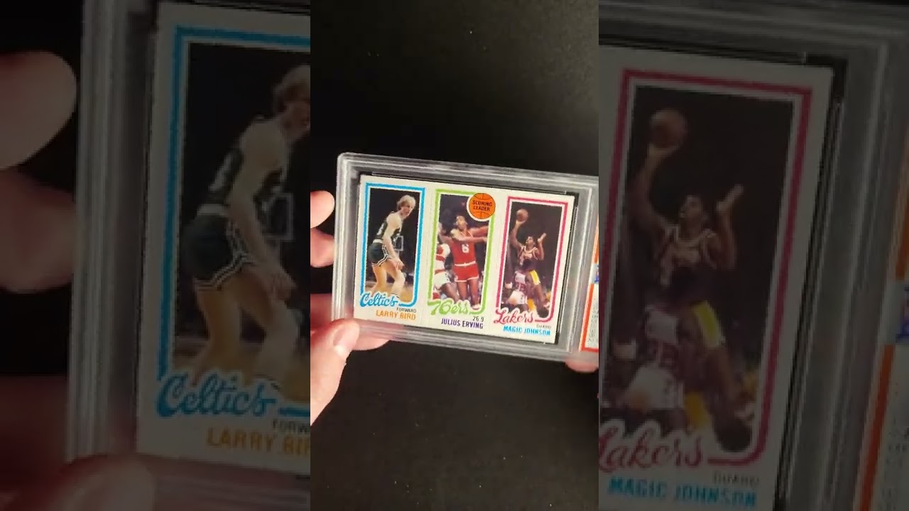 1980 Topps Basketball Larry Bird & Magic Johnson ROOKIE PSA 9 MINT