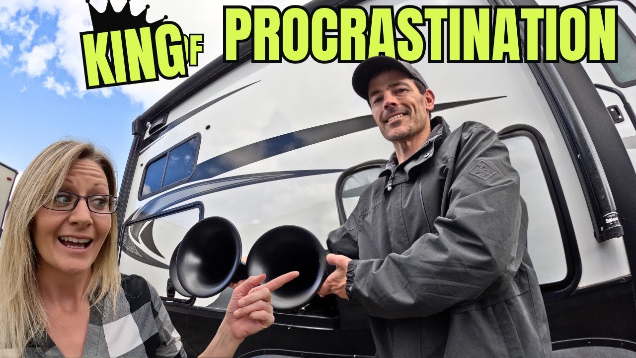 AIR HORN INSTALLATION! FULL TIME RV! - YouTube