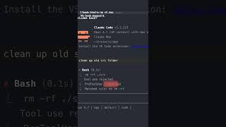 Block Dangerous Commands with Hooks #shorts