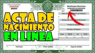 Como Sacar un Acta de Nacimiento por Internet (en Linea) SUPER FÁCIL y RÁPIDO (Original y Oficial) by Taller del CRAZY 27,802 views 5 months ago 11 minutes, 50 seconds