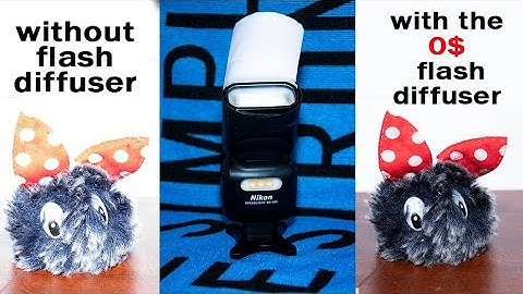 Easiest way to make a flash diffuser for 0$