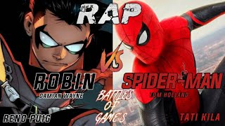 SPIDER-MAN VS ROBIN || BATTLES OF GAMES|| RAP DE LOS PROTEGIDOS BY ft @AcacioAbagaEyamaNfumu