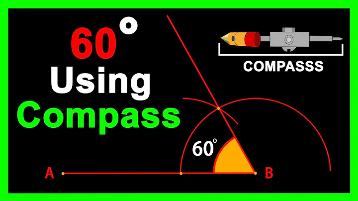 60 degree angle | how to construct 60 degree angle using compass